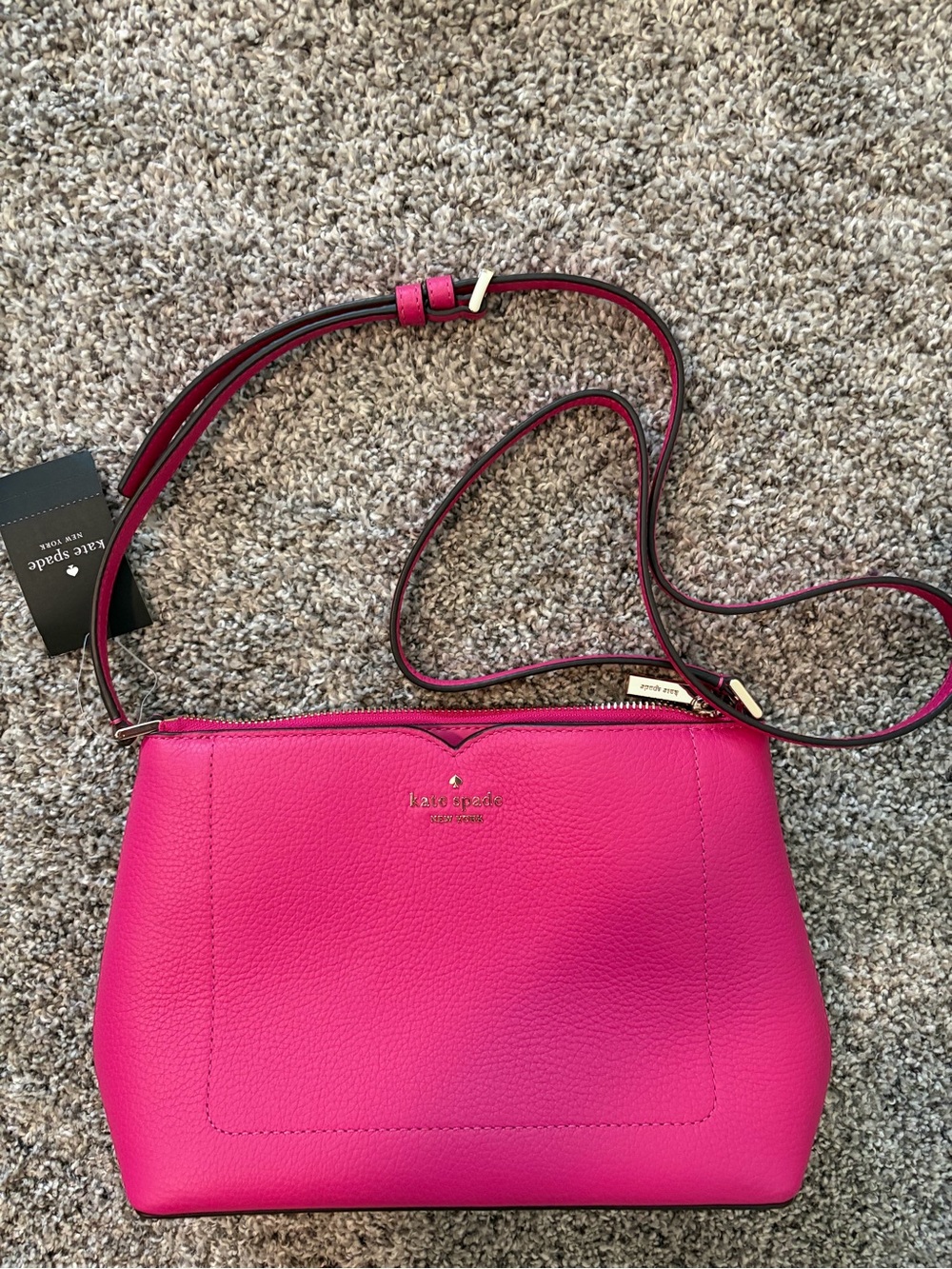 Kate Spade Hot Pink Pebbled Leather Satchel - Picture 6 of 6
